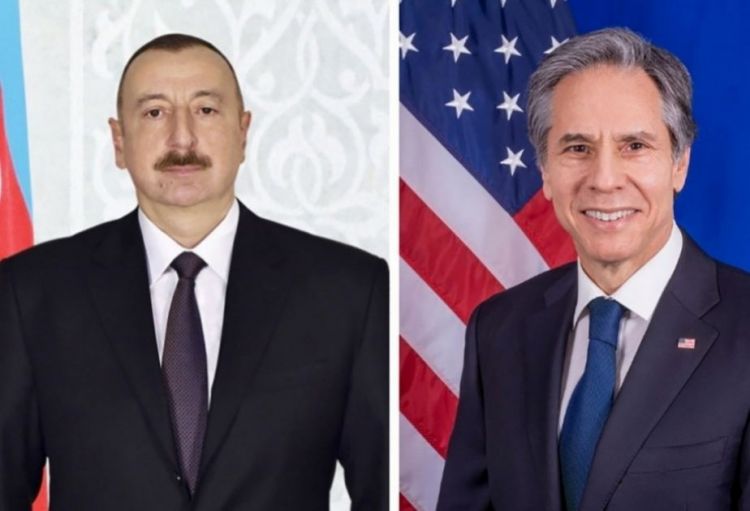 ABŞ dövlət katibi Antoni Blinken Azərbaycan Respublikasının Prezidenti İlham Əliyevə zəng edib