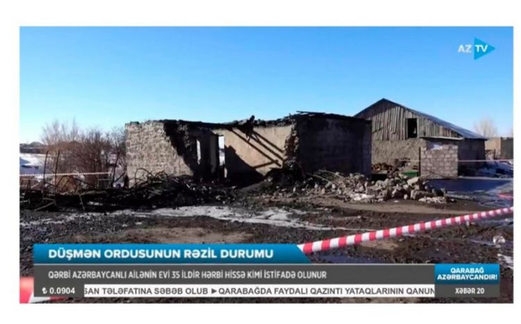15 erməni əsgərinin yanaraq öldüyü “hərbi hissə” Qərbi azərbaycanlının evi olub<font color=red> - VİDEO</font>