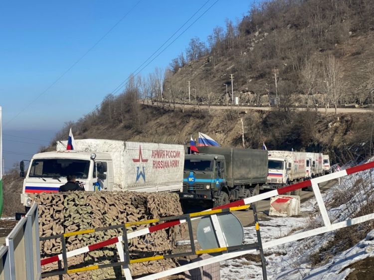 Sülhməramlıların avtomobil karvanı aksiya ərazisindən sərbəst keçib
