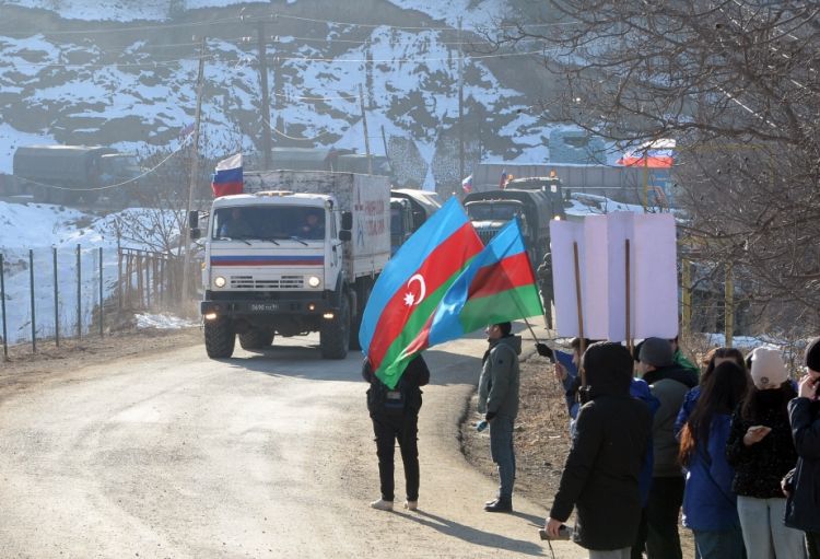 Sülhməramlıların növbəti avtomobil karvanı aksiya ərazisindən maneəsiz keçib