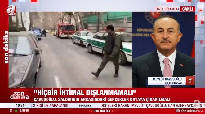 <strong>Türkiyə XİN rəhbəri Azərbaycan səfirliyinə hücumla bağlı İrana çağırış edib<font color=red> - VİDEO</font></strong>