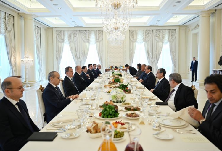 Ali qonağın şərəfinə nahar verilib