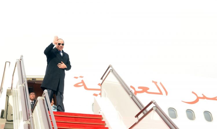 Misir Prezidenti Əbdülfəttah Əs-Sisinin Azərbaycana səfəri başa çatıb<font color=red> - FOTOLAR</font>