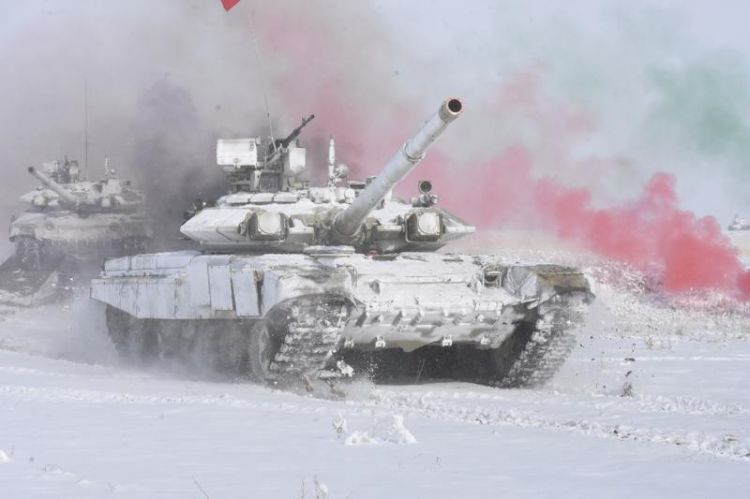 Azərbaycan Ordusunun tankları Türkiyədə keçirilən təlimlərdə manevrlər edib<font color=red> - FOTOLAR</font>