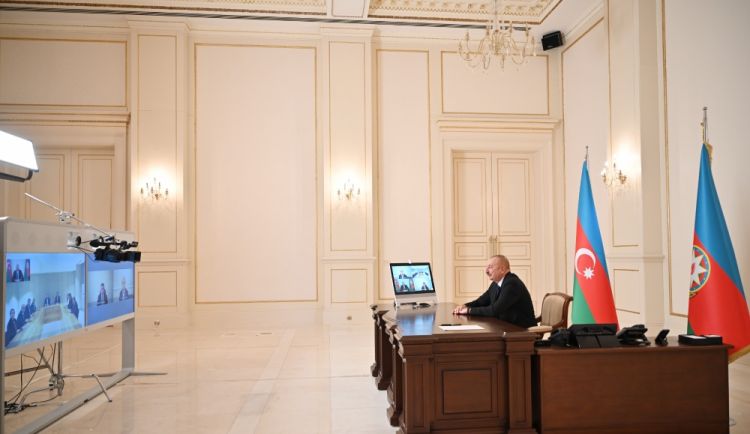 Prezident İlham Əliyev Türkiyənin milli təhsil nazirini və TBMM-in bir qrup üzvünü videokonfrans formatında qəbul edib<font color='red'> - YENİLƏNİB</font><font color=red> - FOTOLAR</font>
