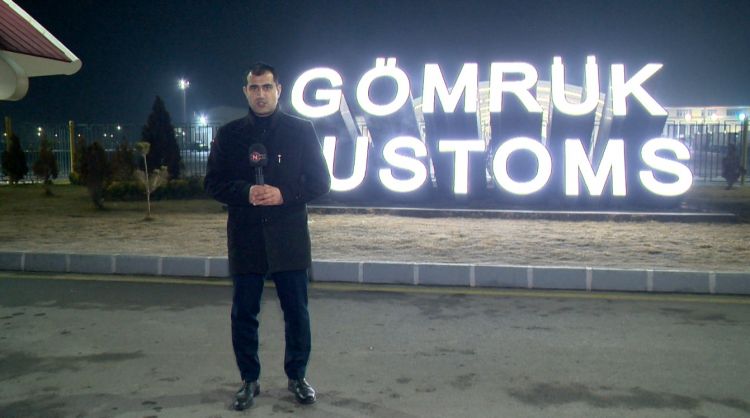 NTV-nin Sədərək gömrüyündən reportajı <font color=red> - VİDEO</font>