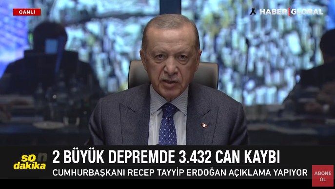 Ərdoğan: "Dünyanın ən böyük fəlakətlərindən biri ilə qarşı-qarşıyayıq”
