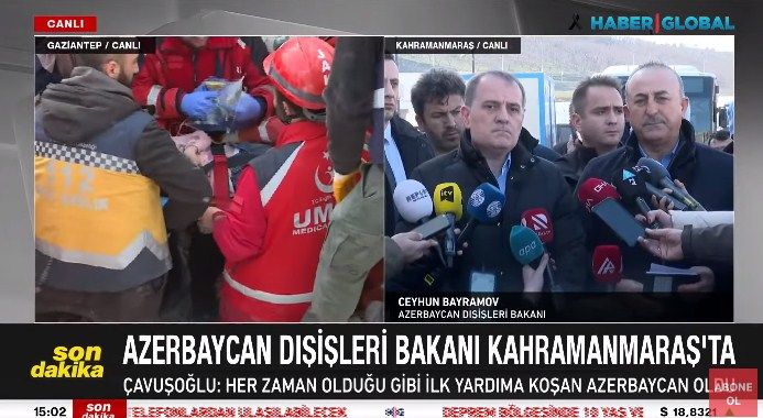 Ceyhun Bayramov: Bu gün minlərlə könüllü Azərbaycandan Türkiyəyə gəlmək istəyir