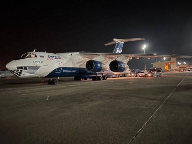FHN-in ikinci mobil səhra hospitalı İncirlik Hava Limanına eniş edib<font color=red> - VİDEO</font>