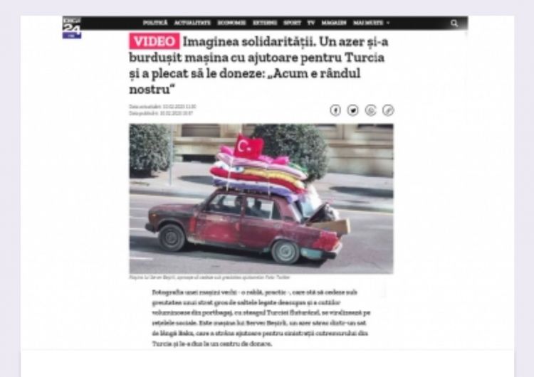 Rumıniya mətbuatı Azərbaycan və Türkiyə həmrəyliyi barədə yazıb