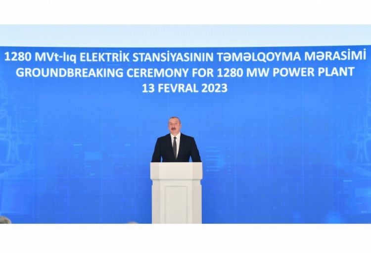 Prezident İlham Əliyev: Yeni elektrik stansiyası ölkəmizin enerji potensialını böyük dərəcədə gücləndirəcək
