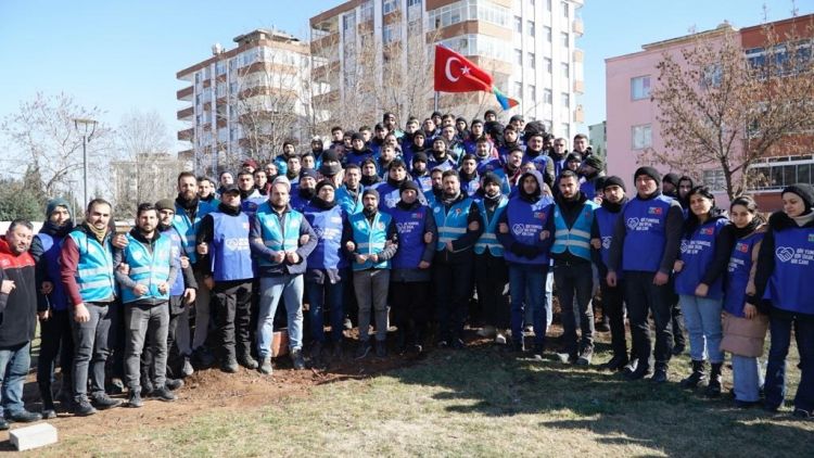 Könüllülərimiz Türkiyədə fəaliyyətini davam etdirir<font color=red> - FOTOLAR</font>