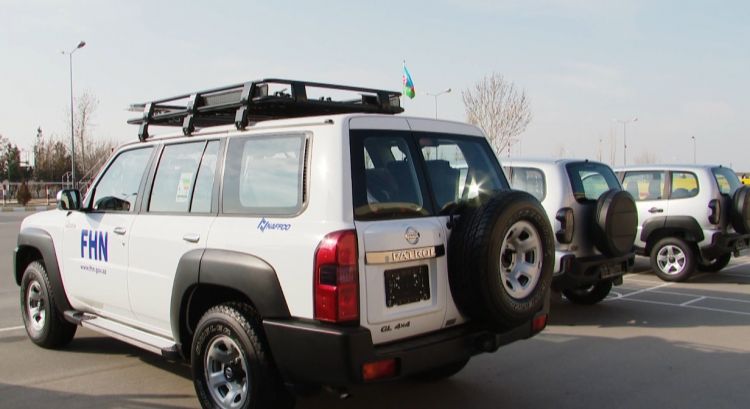 Naxçıvan FHN-ə yeni avtomobillər və texniki vasitələr verilib<font color=red> - VİDEO</font>