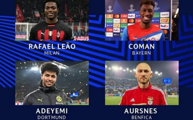 Çempionlar Liqası: Həftənin ən yaxşı futbolçusu adına namizədlər açıqlanıb
