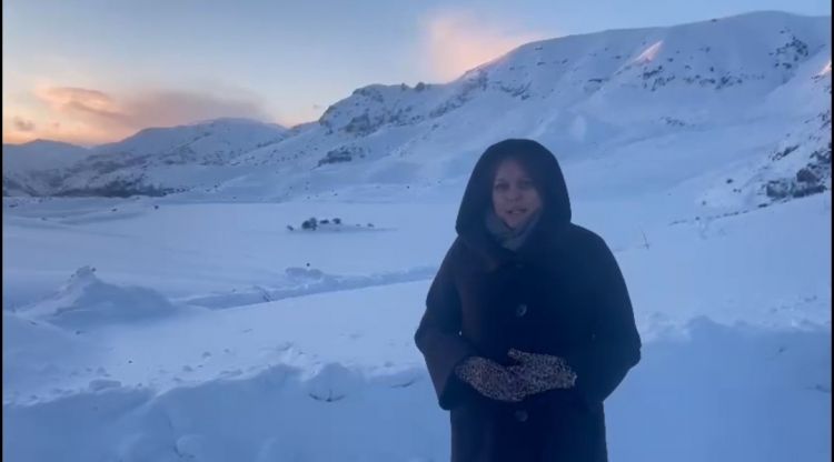 Batabatda qarın hündürlüyü yarım metrə çatır<font color=red> - VİDEO</font>