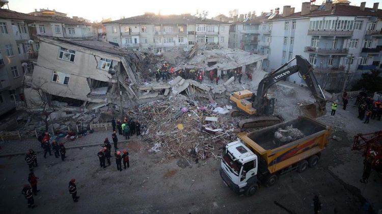 Qaziantep şəhərində axtarış-xilasetmə işləri başa çatıb