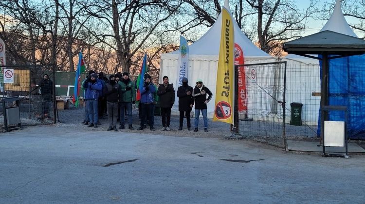 Ekofəalların Laçın-Xankəndi yolunda dinc aksiyası 70 gündür davam edir