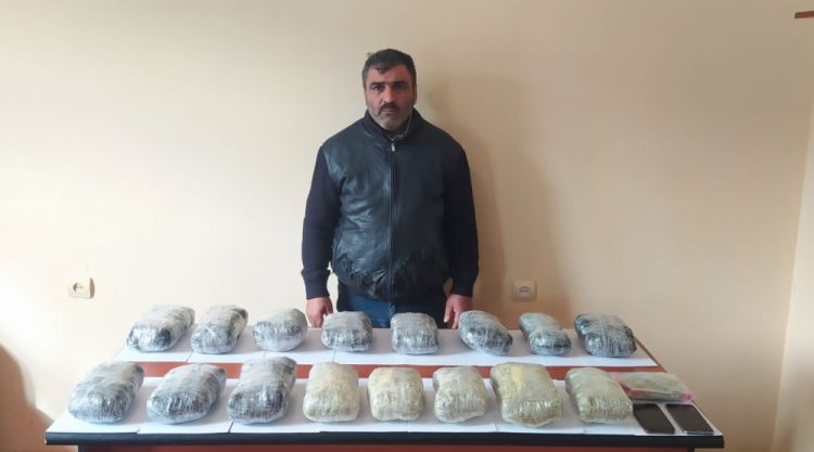 İrandan Azərbaycana 42 kiloqramdan çox narkotik vasitənin keçirilməsinin qarşısı alınıb<font color=red> - FOTOLAR</font>
