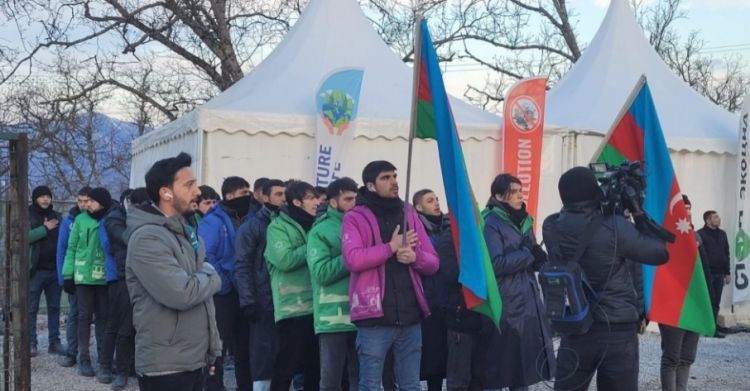 Laçın-Xankəndi yolundakı ekoaksiya 72 gündür davam edir