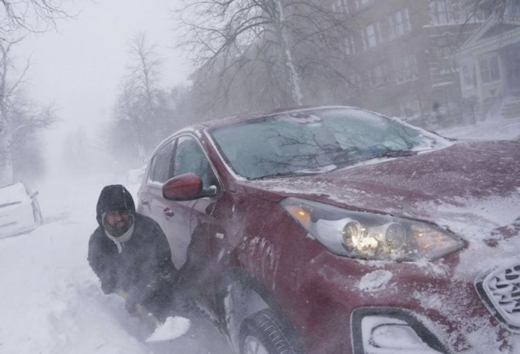 ABŞ-nin qərbinə və şimalına güclü qar fırtınası yaxınlaşır