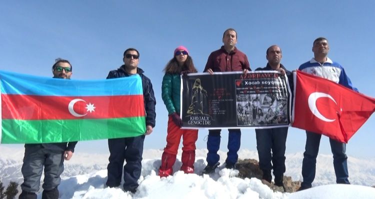 Xocalı soyqırımı qurbanlarının xatirəsi Haçadağ zirvəsində anılıb<font color=red> - VİDEO</font>