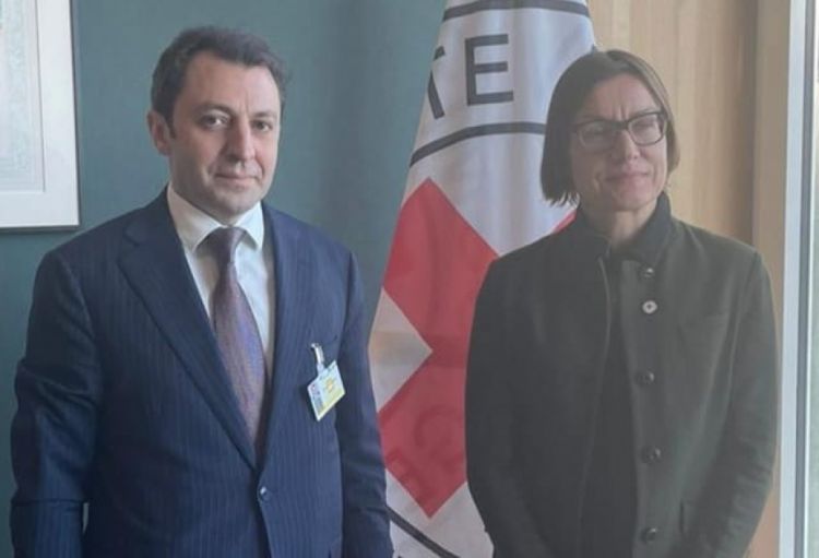 Azərbaycanlı nazir müavini BQXK-nın prezidenti ilə Laçın yolu ətrafında vəziyyəti müzakirə edib