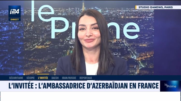 Leyla Abdullayeva Fransanın “İ24news” televiziya kanalına regiondakı reallıqlardan danışıb