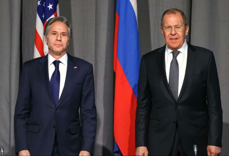 Blinken və Lavrov Ukraynada müharibə başlayandan sonra ilk dəfə görüşüblər