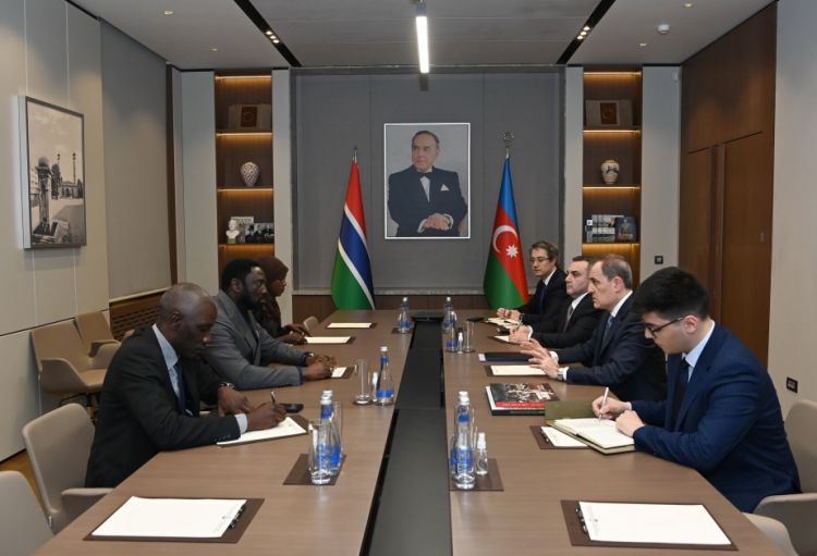 Azərbaycanın xarici işlər naziri qambiyalı həmkarı ilə görüşüb