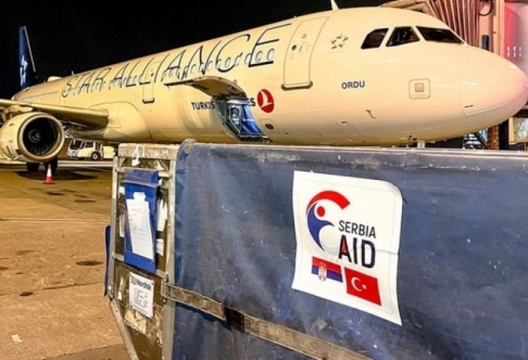Serbiya Türkiyəyə növbəti yardım göndərib