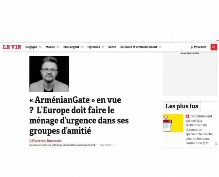 Fransalı ekspert Avropada erməni diasporunun korrupsiya əməllərini ifşa edib