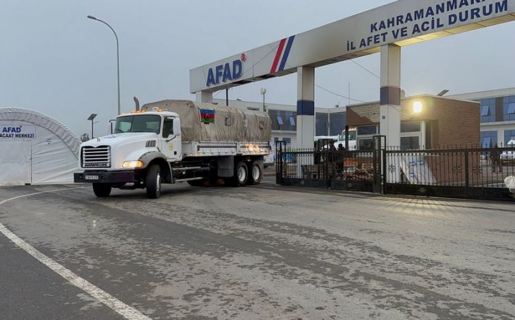 FHN-in Türkiyəyə humanitar yardım aparmış avtomobil karvanı Bakıya yola düşüb<font color=red> - VİDEO</font>