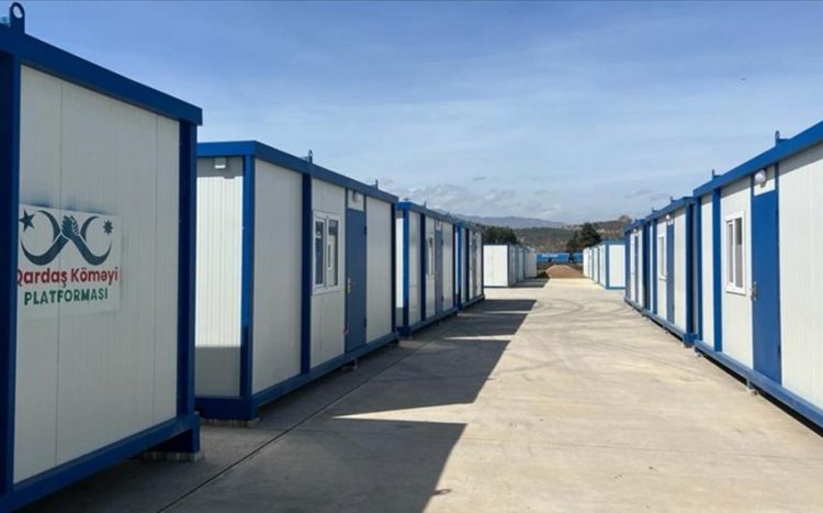 Kahramanmaraşda 200 konteynerlik Azərbaycan məhəlləsi yaradılacaq