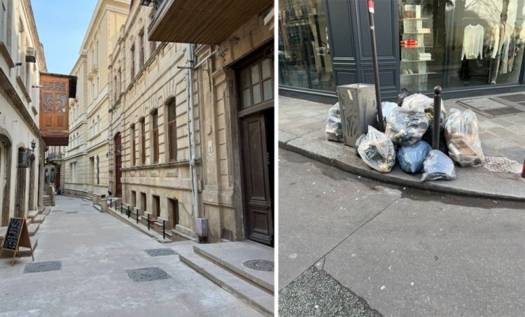 Fransalı senator Bakı və Paris küçələrinin təmizliyini müqayisə edib<font color=red> - FOTOLAR</font>