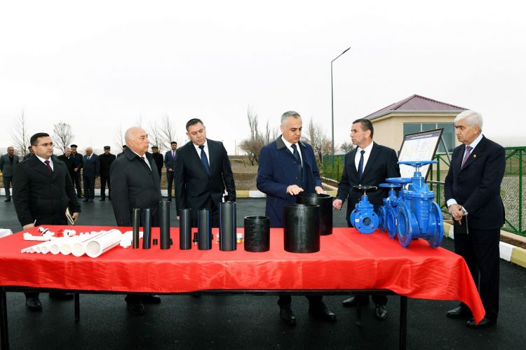 <strong>Culfa rayonunun Yaycı kəndini içməli su ilə təmin edəcək su şəbəkəsi istifadəyə verilib</strong>