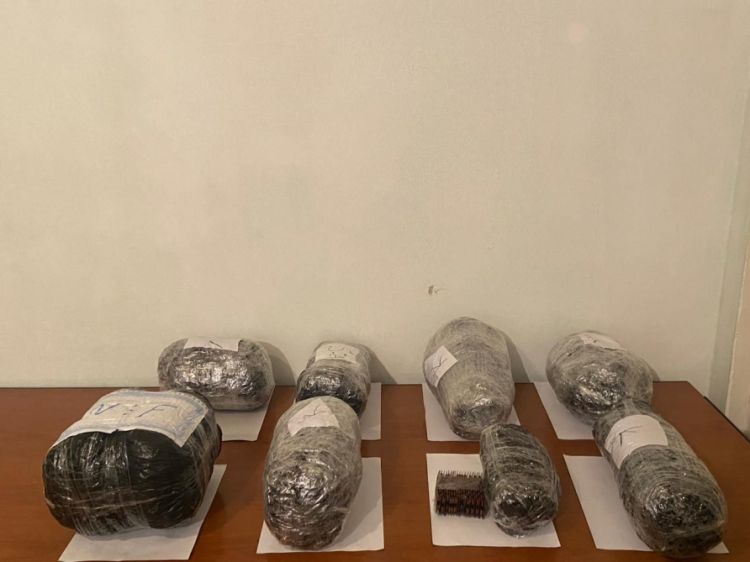 İrandan Azərbaycana 9 kiloqramdan çox narkotik vasitənin keçirilməsinin qarşısı alınıb