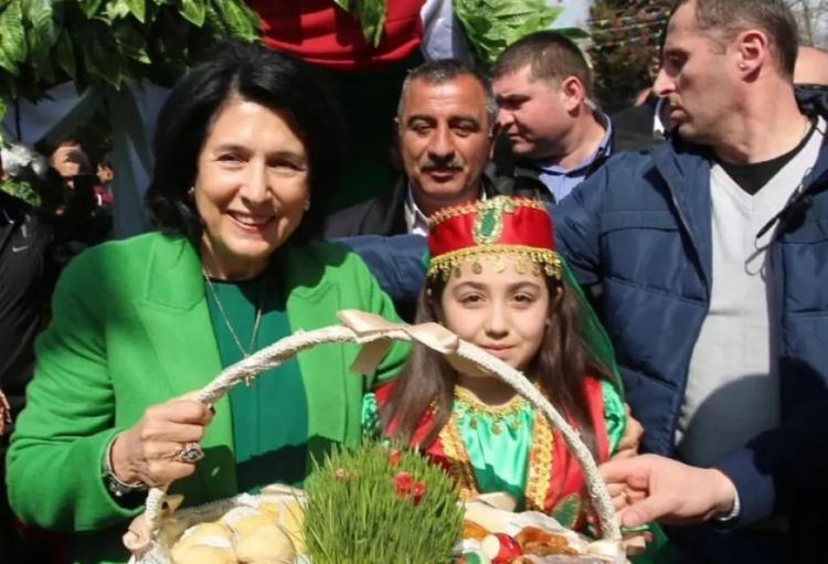 Gürcüstan Prezidenti azərbaycanlıları Novruz bayramı münasibətilə təbrik edib
