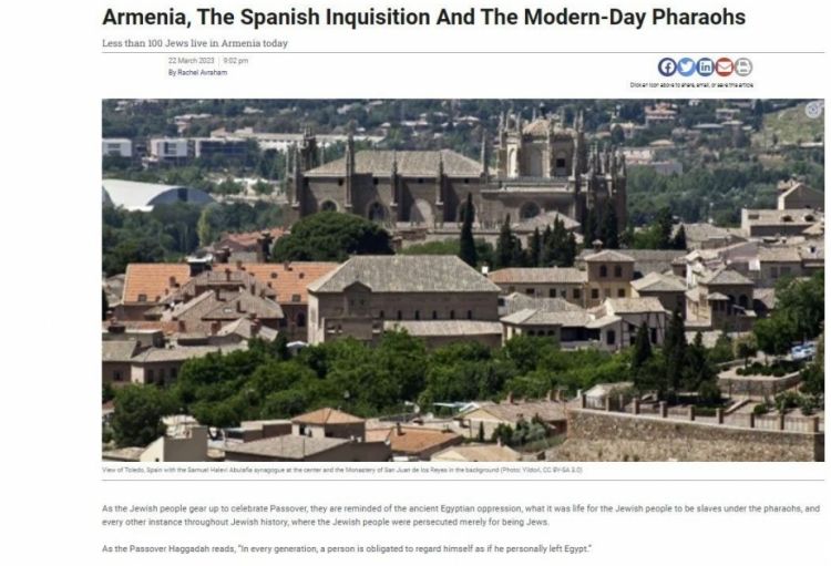 Kanada mətbuatı Ermənistanda yəhudilərin acınacaqlı vəziyyətindən yazıb