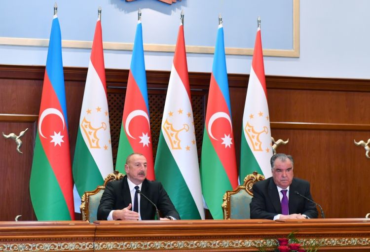 Prezident İlham Əliyev: Bu gün Tacikistan və Azərbaycan iki sabit dövlətdir