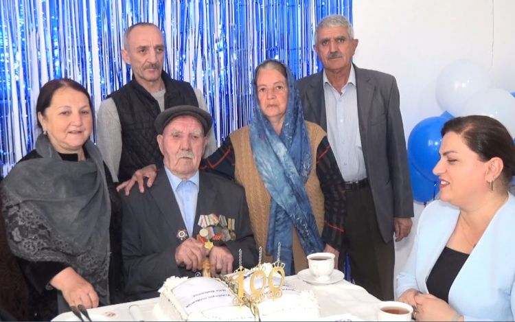 Culfa rayonunda İkinci Dünya Müharibəsi iştirakçısının 100 illiyi qeyd olunub<font color=red> - FOTOLAR</font>
