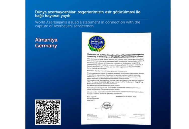 Almaniyadakı boks təşkilatları Ermənistana qarşı sanksiyaların tətbiqini tələb edir