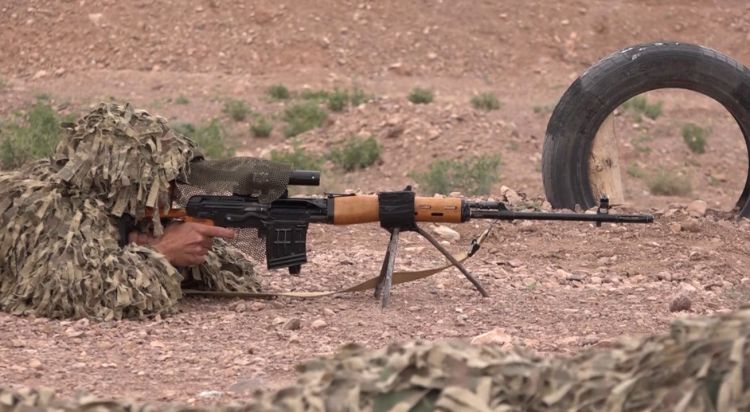 Əlahiddə Ümumqoşun Orduda “Ən yaxşı snayper” adı uğrunda yarış keçirilib<font color=red> - VİDEO</font>