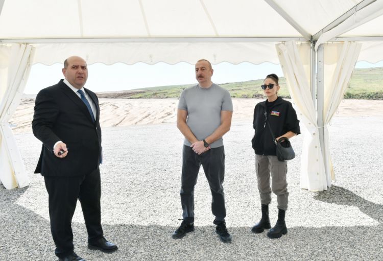 Füzuli rayonunun Pirəhmədli kəndinin təməli qoyulub