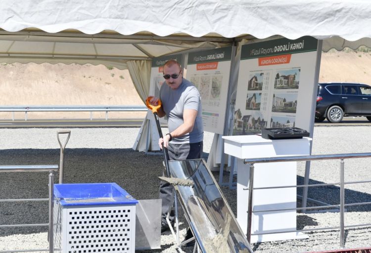  Füzuli rayonunun Dədəli kəndində birinci mərhələdə 327 ev tikiləcək