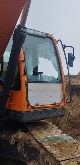 Ermənistan silahlı bölmələri Laçında ekskavatoru atəşə tutub