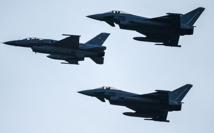 NATO təyyarələri Qara dəniz bölgəsində yüksək hazırlıq vəziyyətinə gətirilib