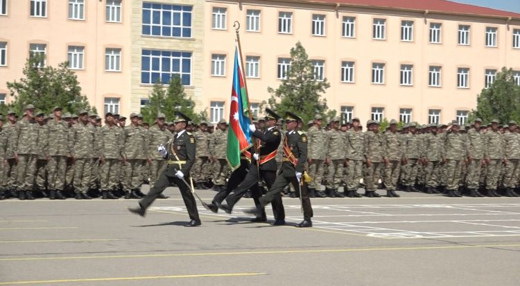 Əlahiddə Ümumqoşun Orduda gənc əsgərlərin andiçmə mərasimi keçirilib<font color=red> - VİDEO</font>