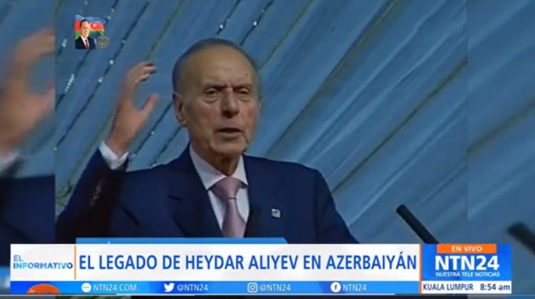  Kolumbiya telekanalında Ulu Öndər Heydər Əliyevin 100 illiyinə həsr olunmuş süjet yayımlanıb