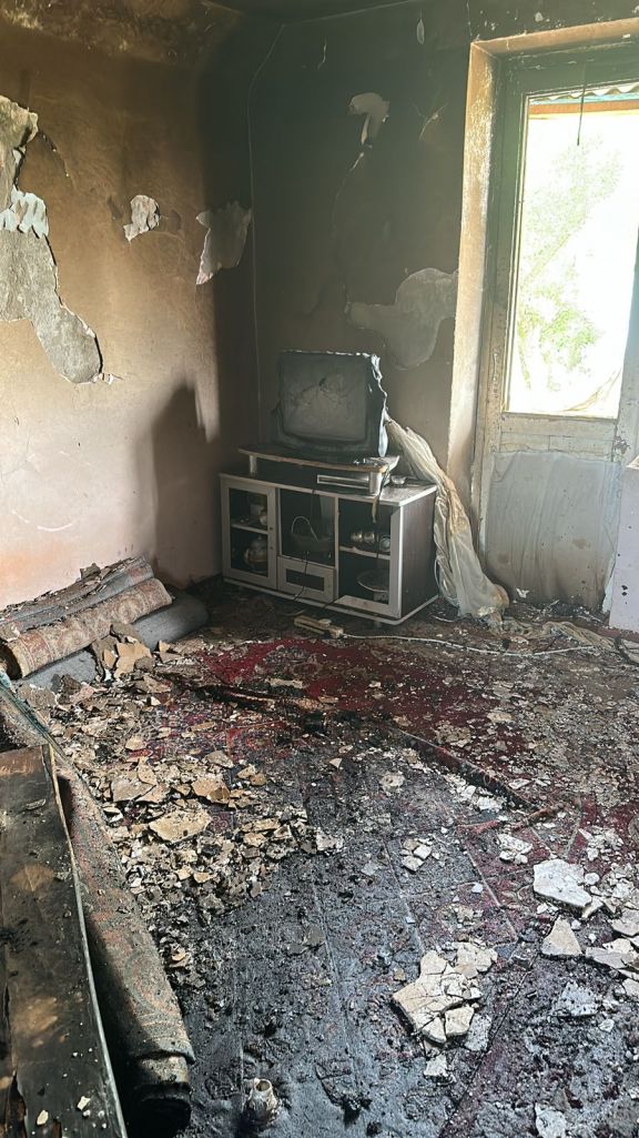 Şərur şəhərində mənzildə yanğın baş verib<font color=red> - FOTOLAR</font>