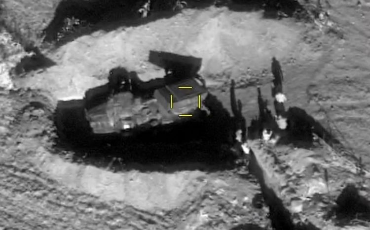 Ermənistanın komanda-qərargah məntəqəsinin məhv edilməsinin görüntüləri yayılıb<font color=red> - VİDEO</font>